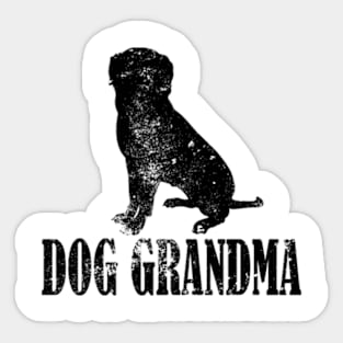 Rottweiler Dog Grandma Sticker